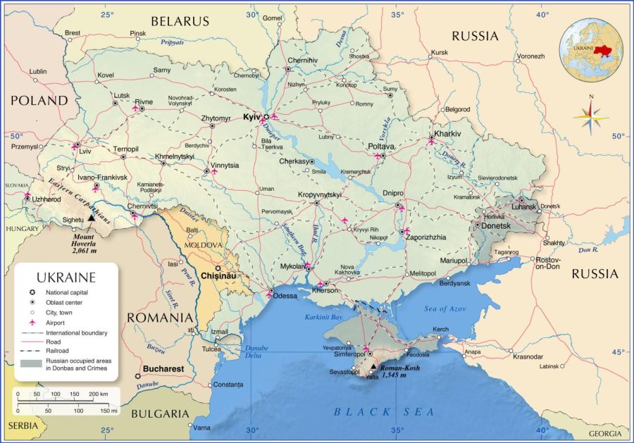 Conflict map of the war between Russia and Ukraine