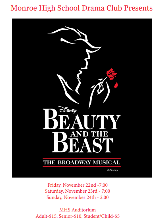 MHS Drama Club Presents Disney's "Beauty and the Beast"